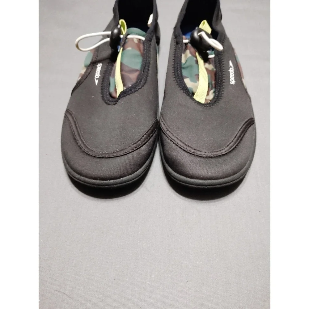 Speedo Camouflage Black Surfwalker Resort Water Shoes Swim Aqua Quick Dry Kids L